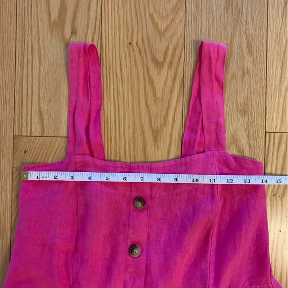 Pink Linen Dress - Picture 2 of 7